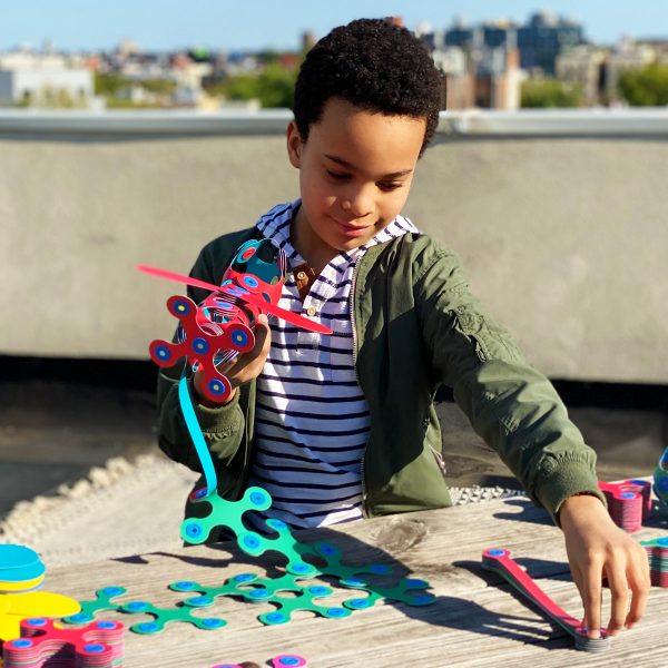 Clixo Rainbow Pack - 42 Piece Magnetic Building Set