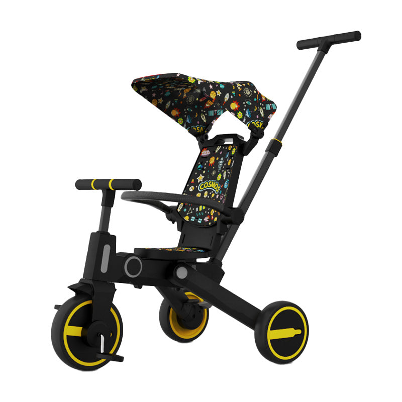 Lovely Baby Lovely Baby 7-in-1 Kids Tricycle - Yellow - alternate angle