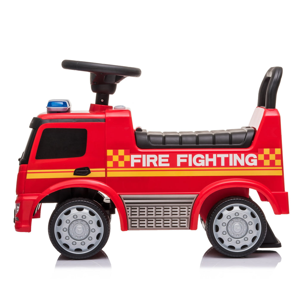 Lovely Baby Mercedes-Benz Fire Truck Ride-On Push Car - Red - alternate angle