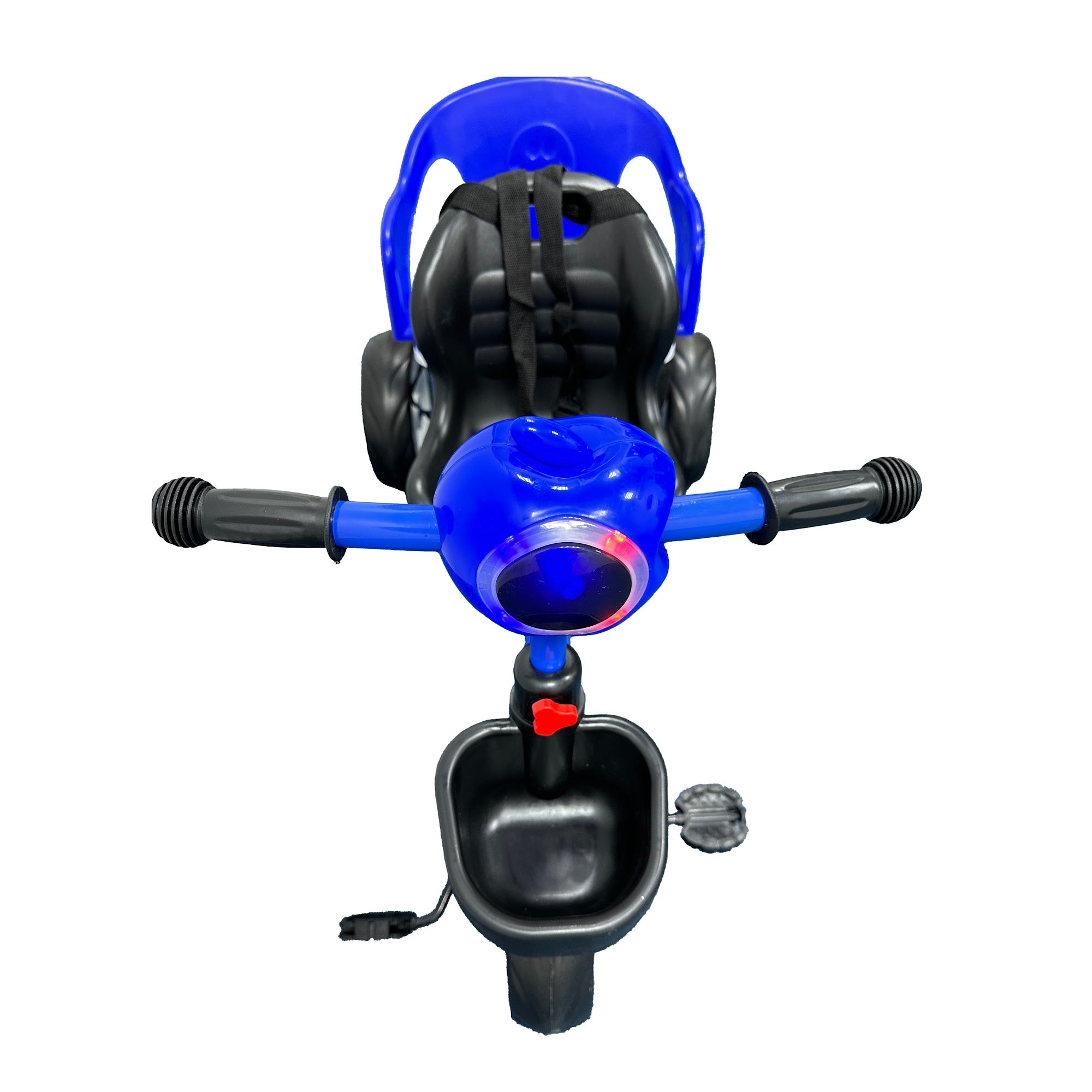Lovely Baby Lovely Baby 2-Seater Kids Tricycle with Interactive Lights & Music - Blue - dimensions and contents