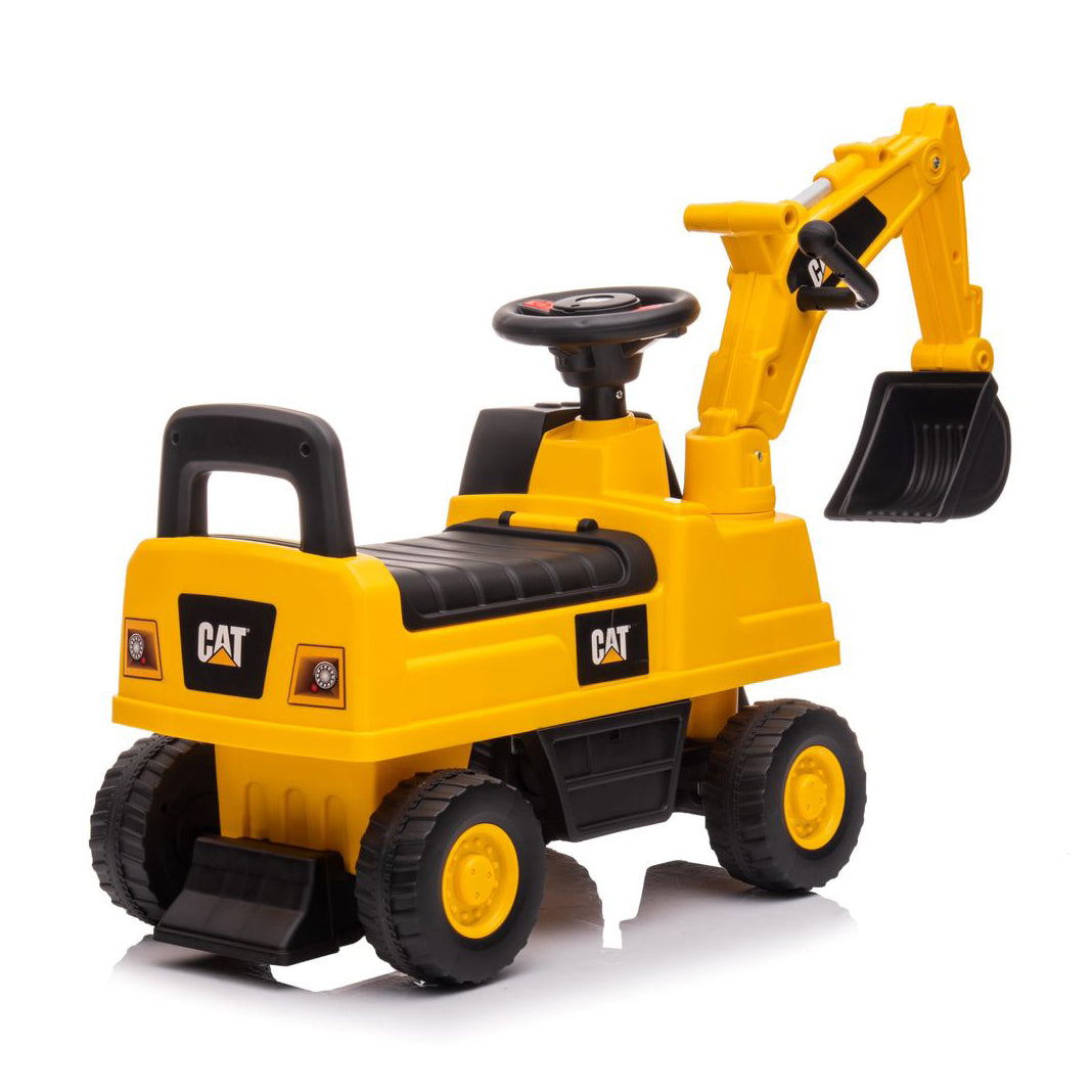 Lovely Baby CAT Kids Ride-On Excavator - Yellow - alternate angle