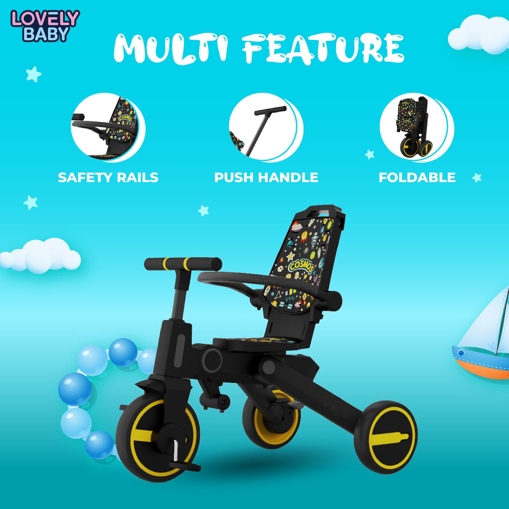 Lovely Baby Lovely Baby 7-in-1 Kids Tricycle - Yellow - additional view 9