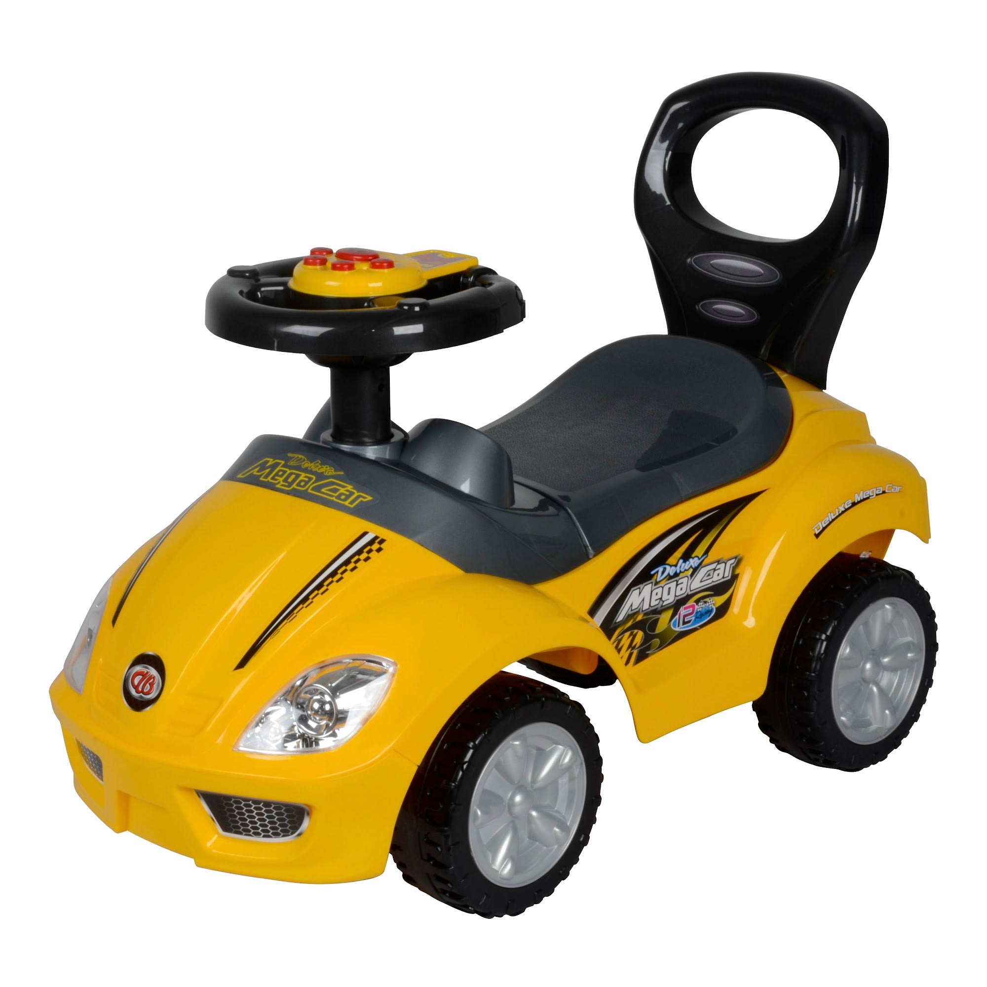 Lovely Baby Lovely Baby Deluxe Mega Kids Push Car - Yellow - product hero