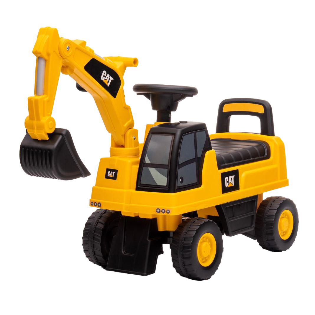 Lovely Baby CAT Kids Ride-On Excavator - Yellow - product hero