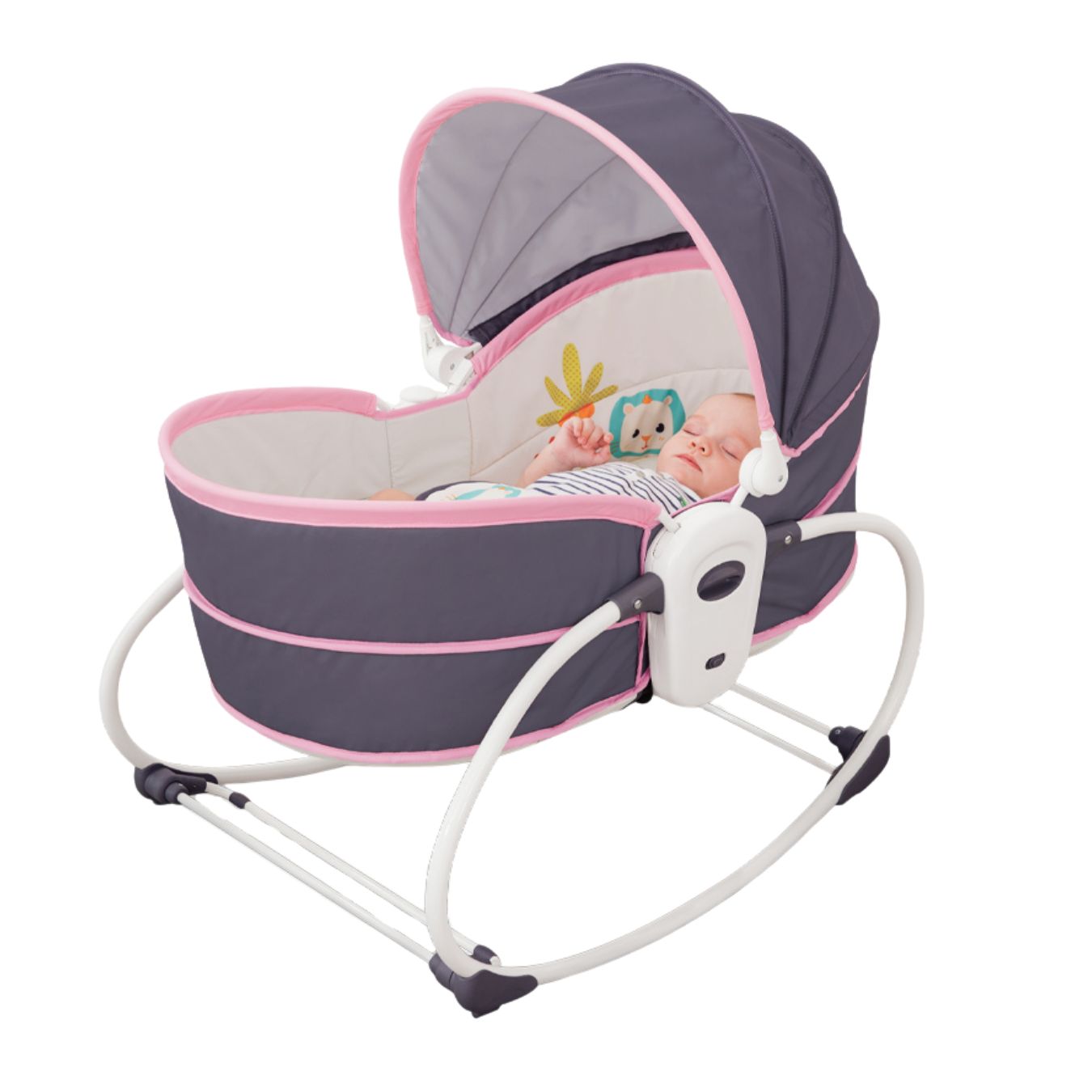 Mastela 5 In 1 Rocker & Bassinet for Infants - Pink