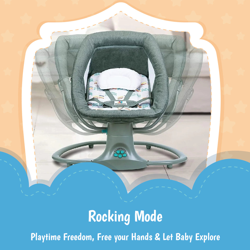 Mastela 3 In 1 Deluxe Multi-Functional Swing & Bassinet - Green
