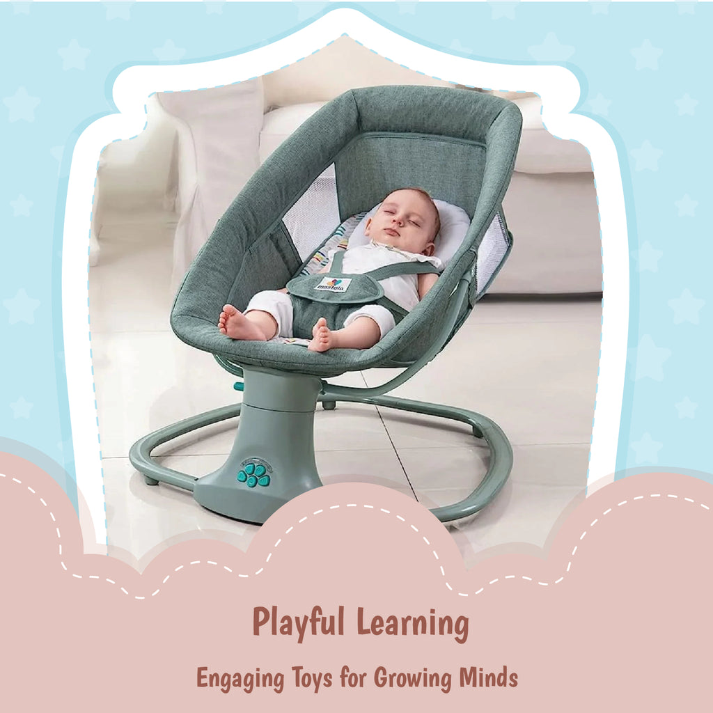 Mastela 3 In 1 Deluxe Multi-Functional Swing & Bassinet - Green