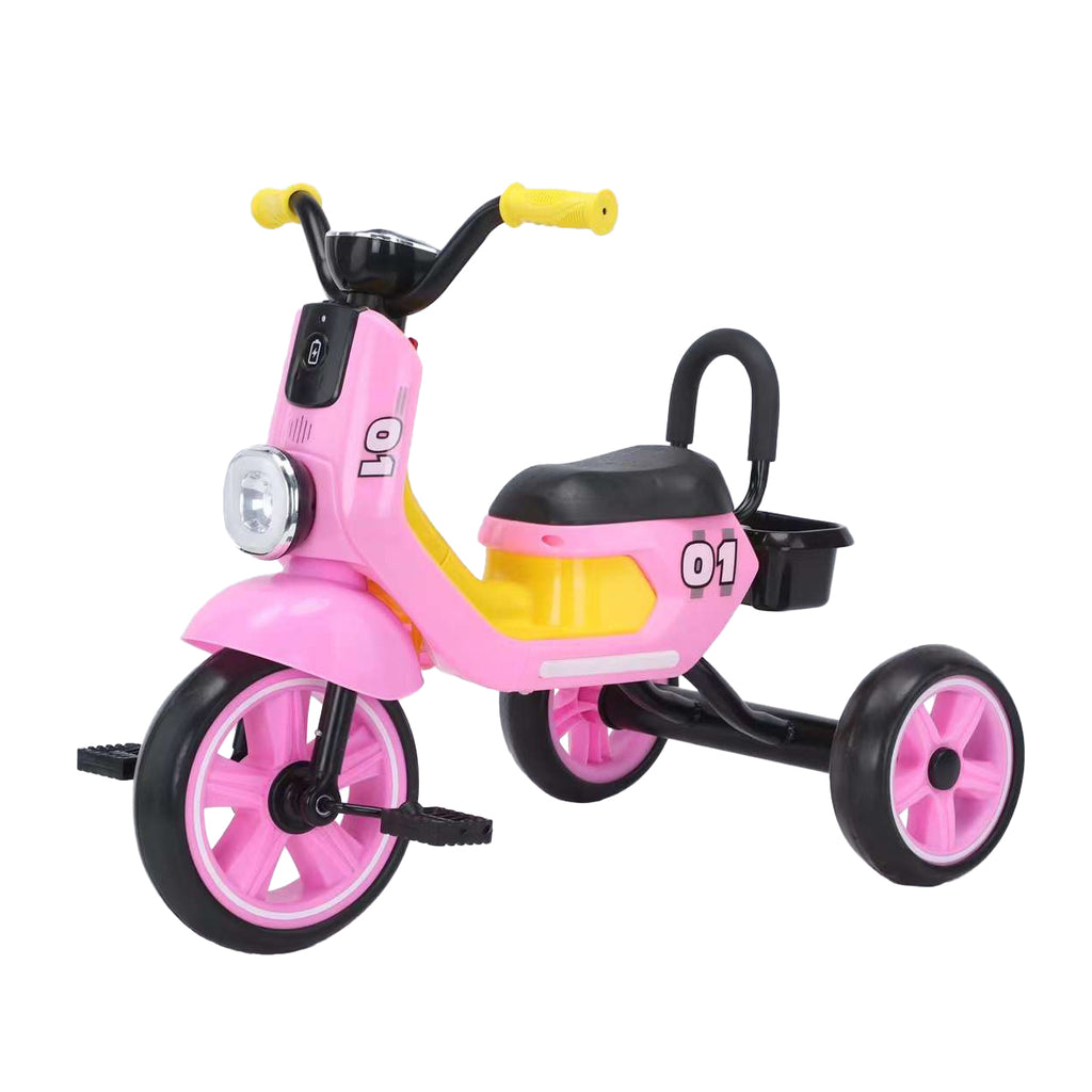 Lovely Baby Lovely Baby Smart Kids Tricycle with LED Lights & Music - Pink - product hero