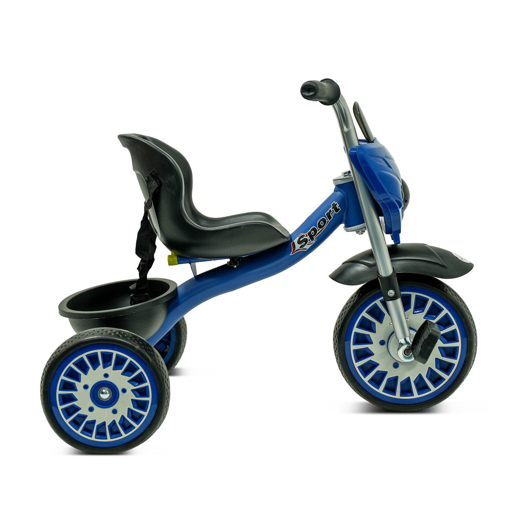 Lovely Baby Lovely Baby Sport Kids Tricycle with Rear Storage Basket - Blue - alternate angle