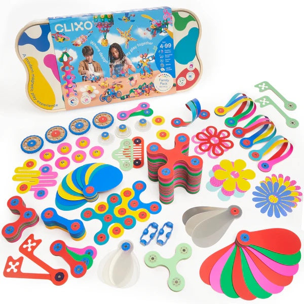 Clixo Family Pack - 150 Piece Magnetic Building Set