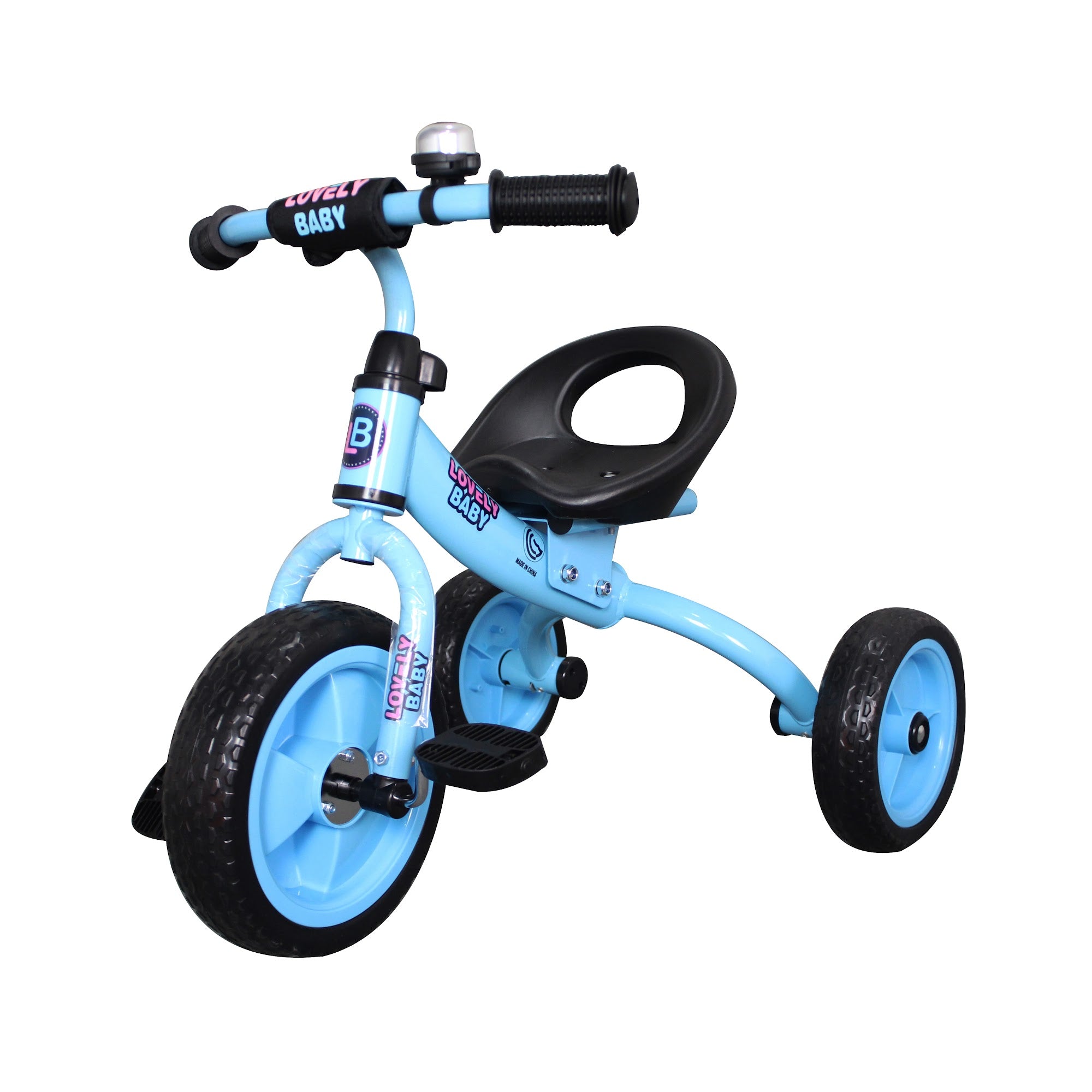 Lovely Baby Lovely Baby Ergonomic Toddler Tricycle with Durable Steel Frame - Blue - product hero