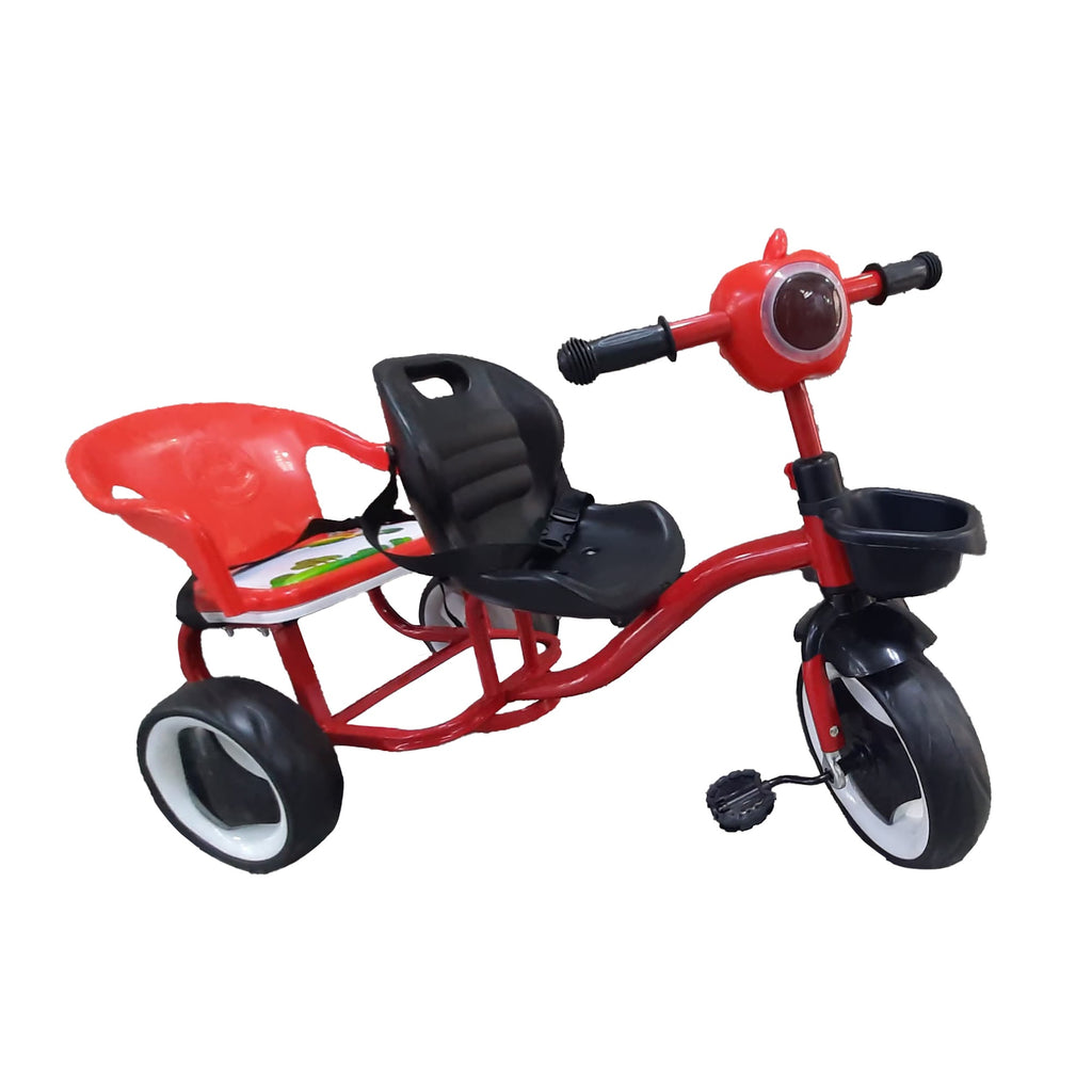 Lovely Baby Lovely Baby 2-Seater Kids Tricycle with Interactive Lights & Music - Red - additional view 5