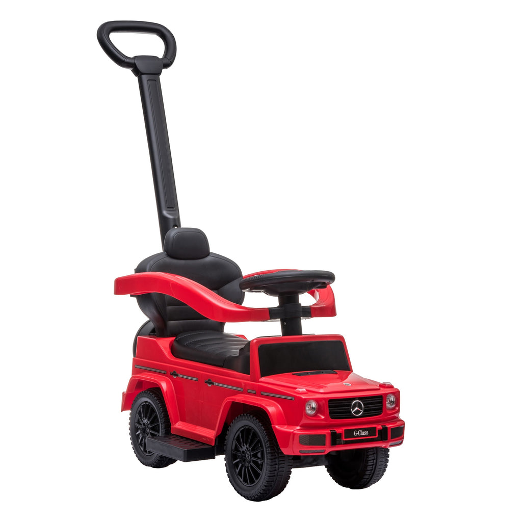 Lovely Baby Mercedes-Benz G-Class Kids Ride-On Push Car - Red - dimensions and contents