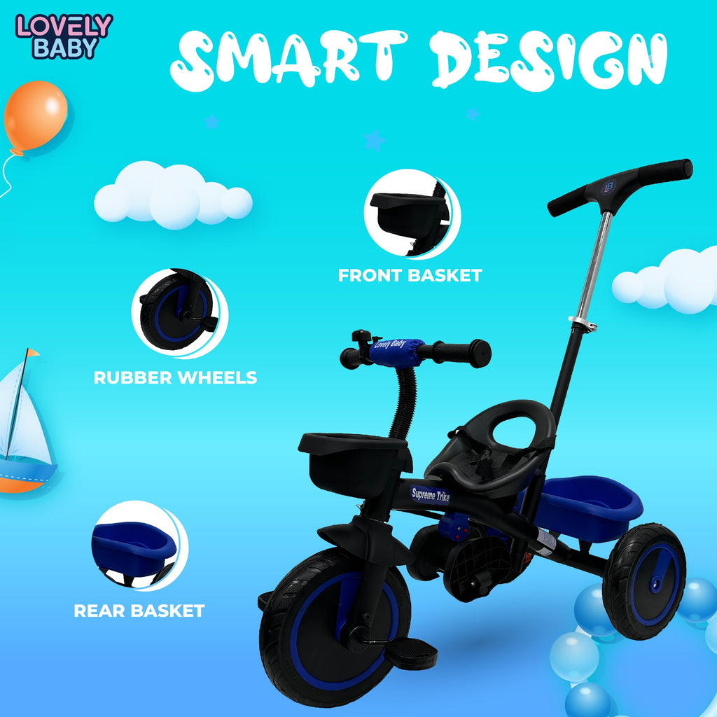 Lovely Baby Lovely Baby - Luv Lap Kids Tricycle - Blue - additional view 5