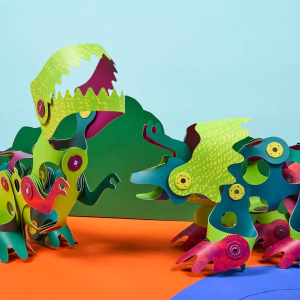 Clixo Dino Adventure Pack - 36 Piece Magnetic Building Set