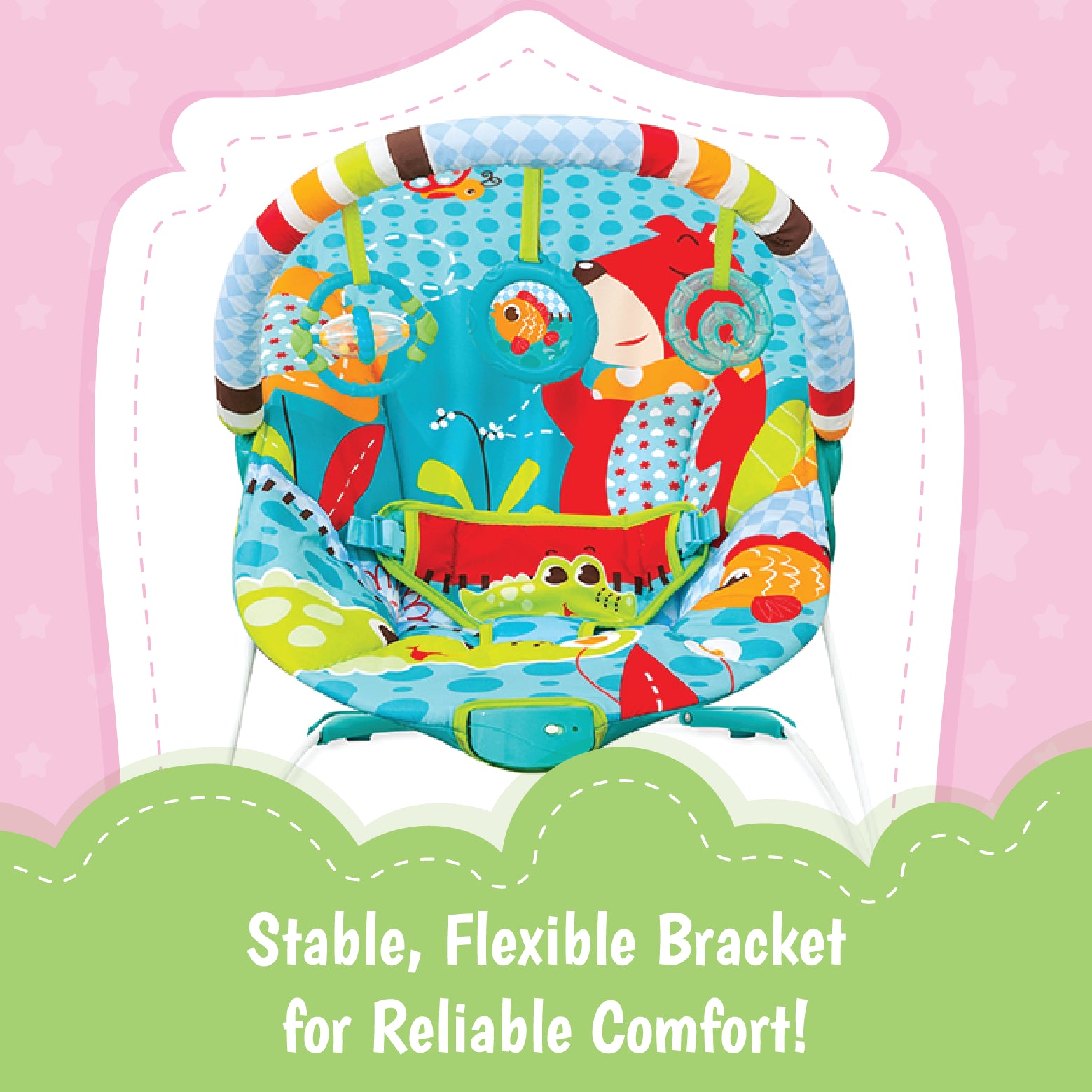 Mastela Bouncer Rocker - Mint Green