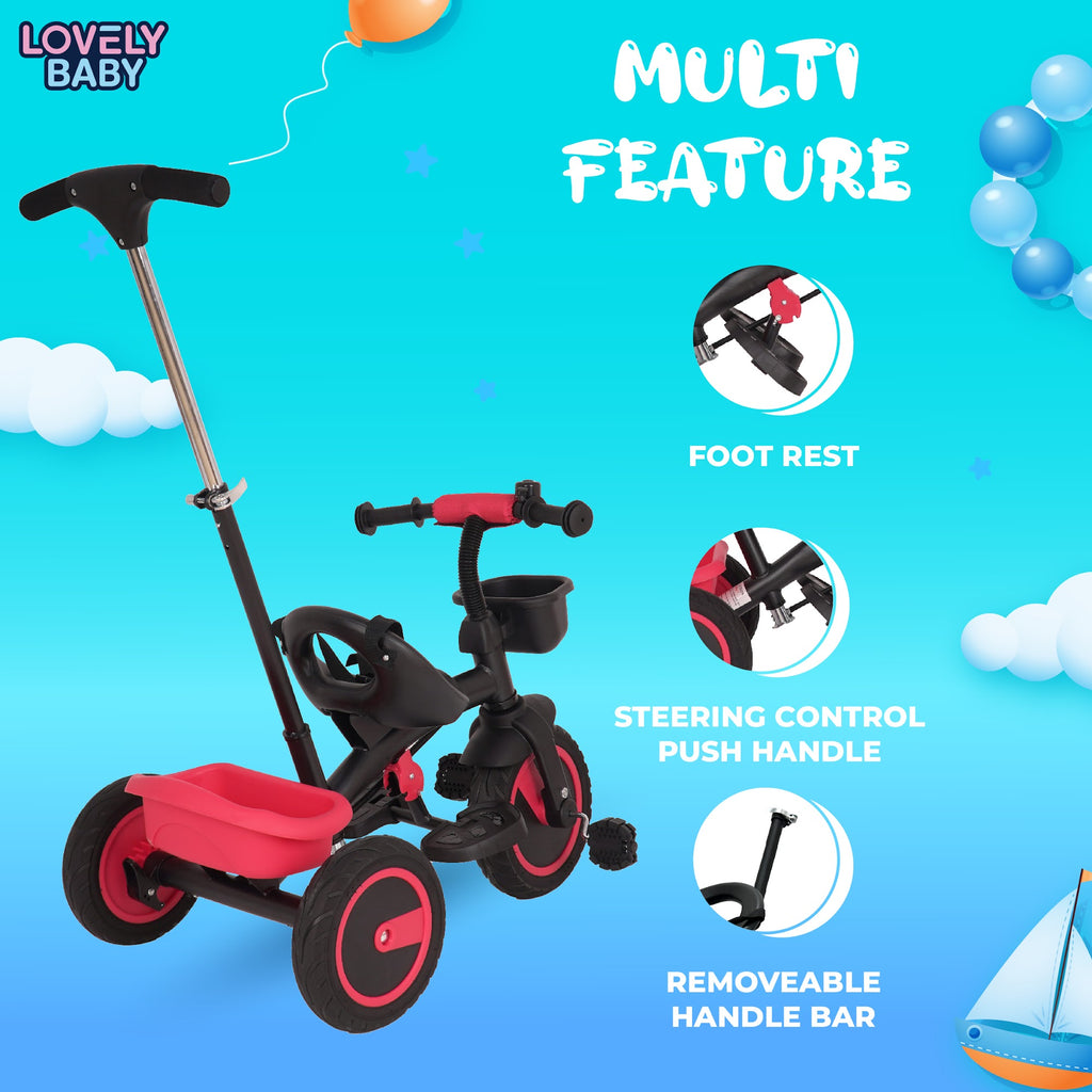 Lovely Baby Lovely Baby - Luv Lap Kids Tricycle - Red - additional view 6