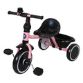 Lovely Baby Lovely Baby Foldable Toddler Tricycle with Seat Belt & EVA Wheels - Pink - product hero