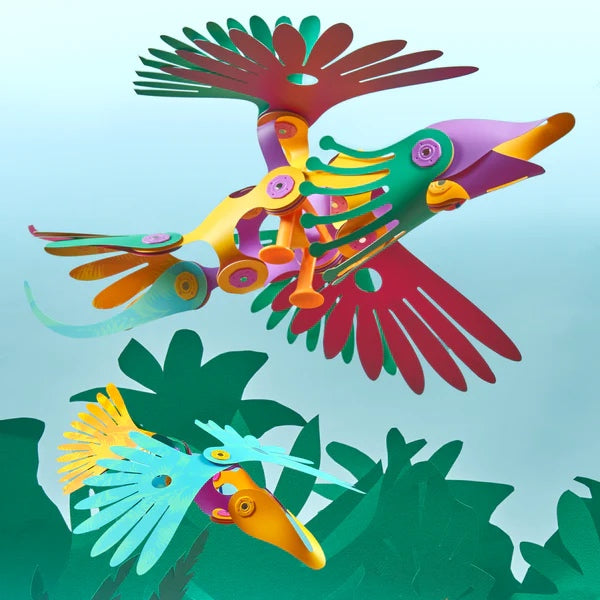 Clixo Tropical Birds Pack - 30 Piece Magnetic Building Set