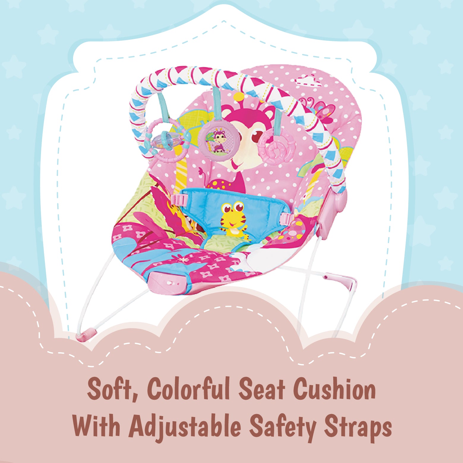 Mastela Bouncer Rocker - Pink