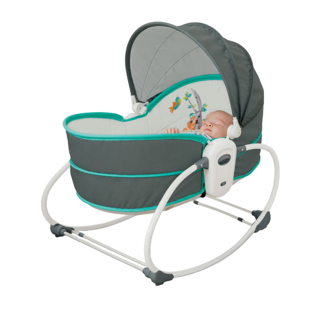 Mastela 5 In 1 Rocker & Bassinet for Infants - Green