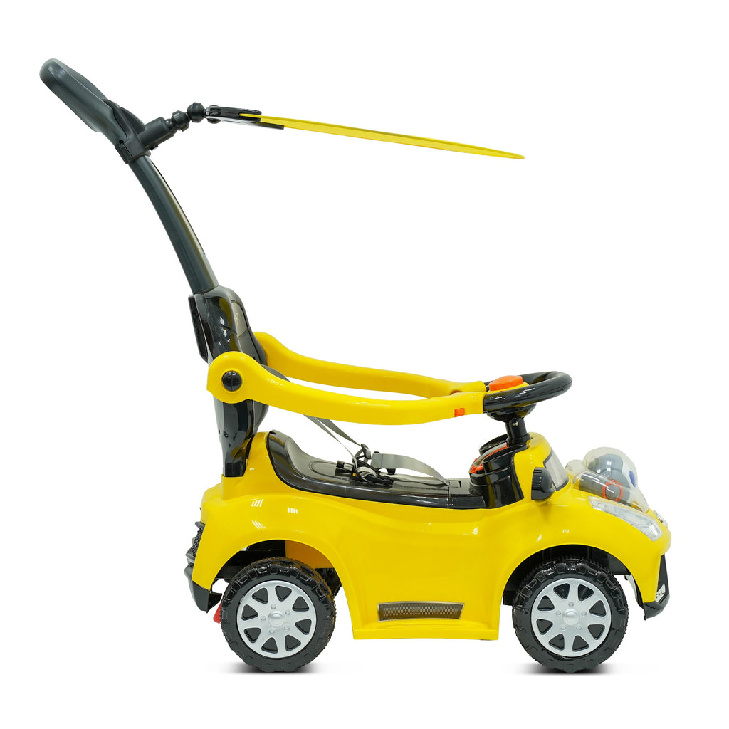 Lovely Baby Lovely Baby 3-in-1 Kids Ride-On Push Car - Yellow - alternate angle