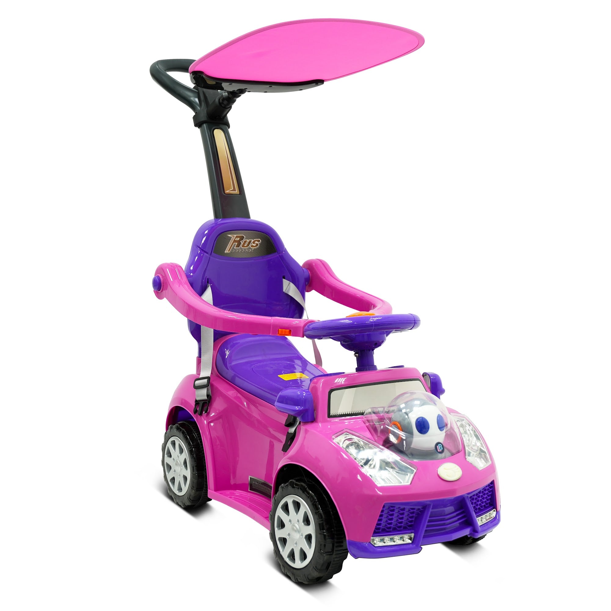 Lovely Baby Lovely Baby 3-in-1 Kids Ride-On Push Car - Purple - product hero