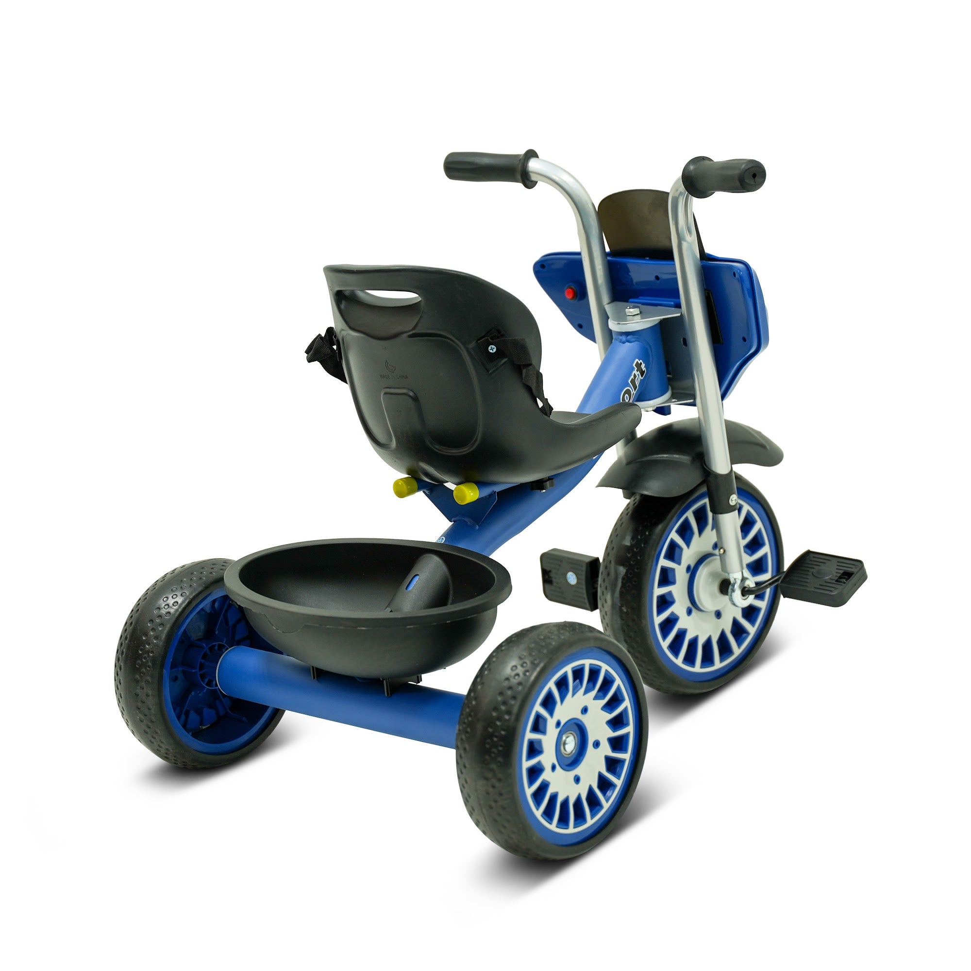 Lovely Baby Lovely Baby Sport Kids Tricycle with Rear Storage Basket - Blue - lifestyle view