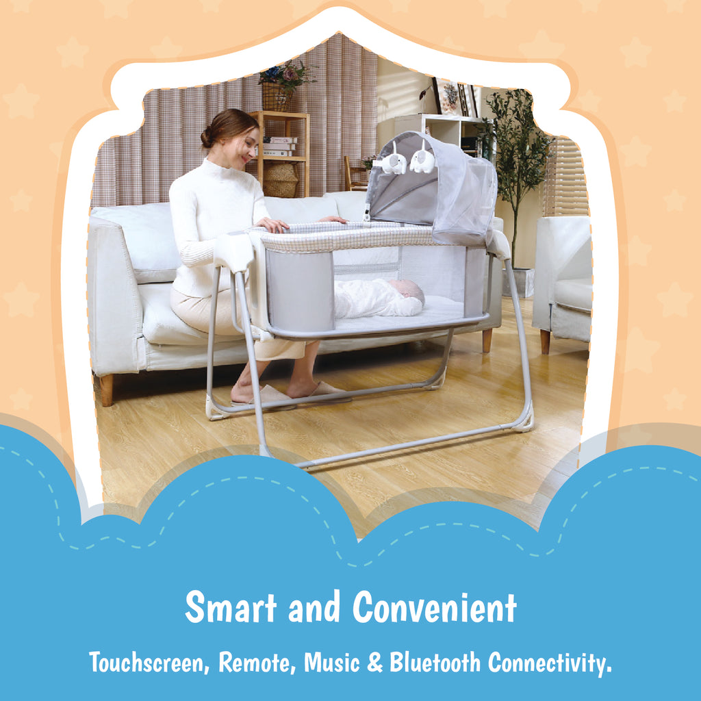 Mastela Deluxe 4 in 1 Bassinet - White