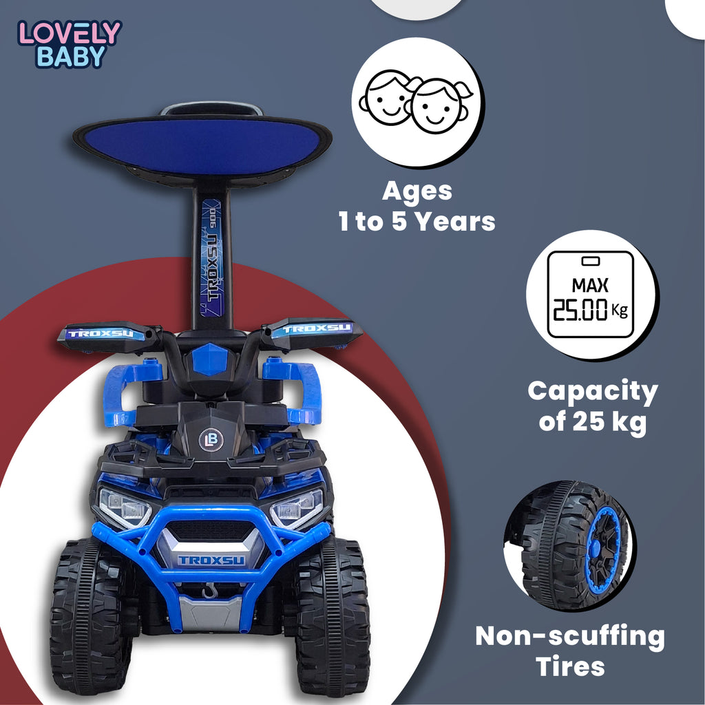 Lovely Baby Lovely Baby Troxsu Ride On Push Car - Red - lifestyle view