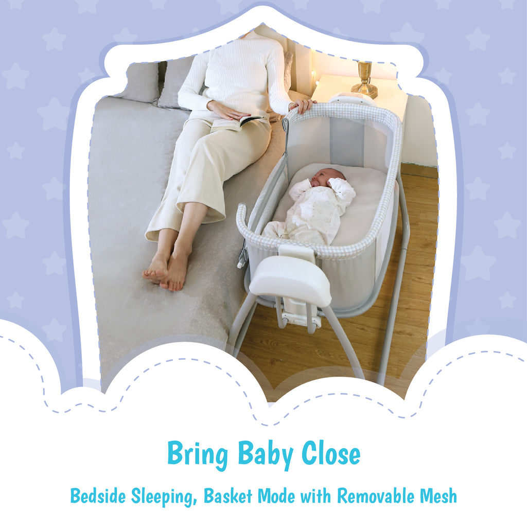 Mastela Deluxe 4 in 1 Bassinet - White