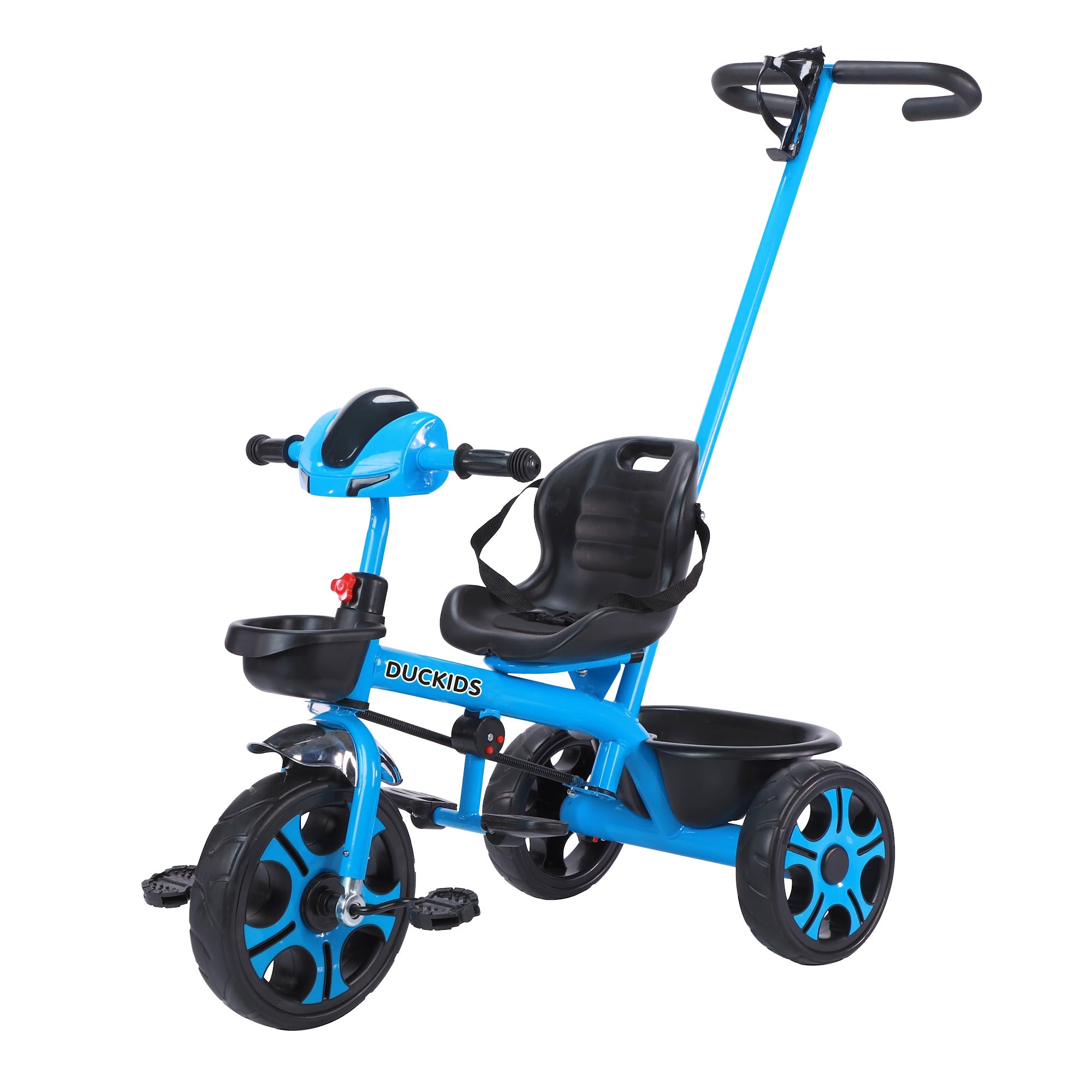 Lovely Baby Lovely Baby Duckids 3-Wheel Kids Tricycle w Parent Handle - Blue - product hero