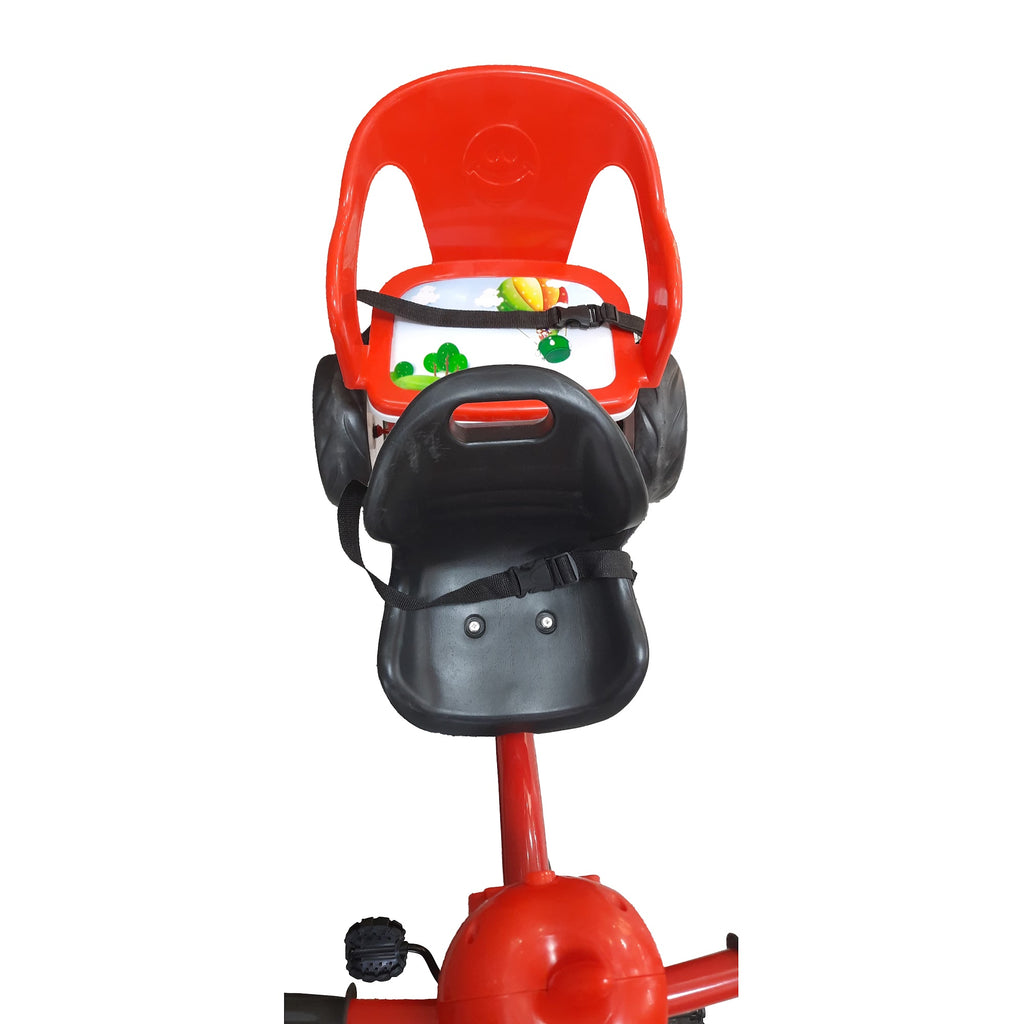 Lovely Baby Lovely Baby 2-Seater Kids Tricycle with Interactive Lights & Music - Red - dimensions and contents