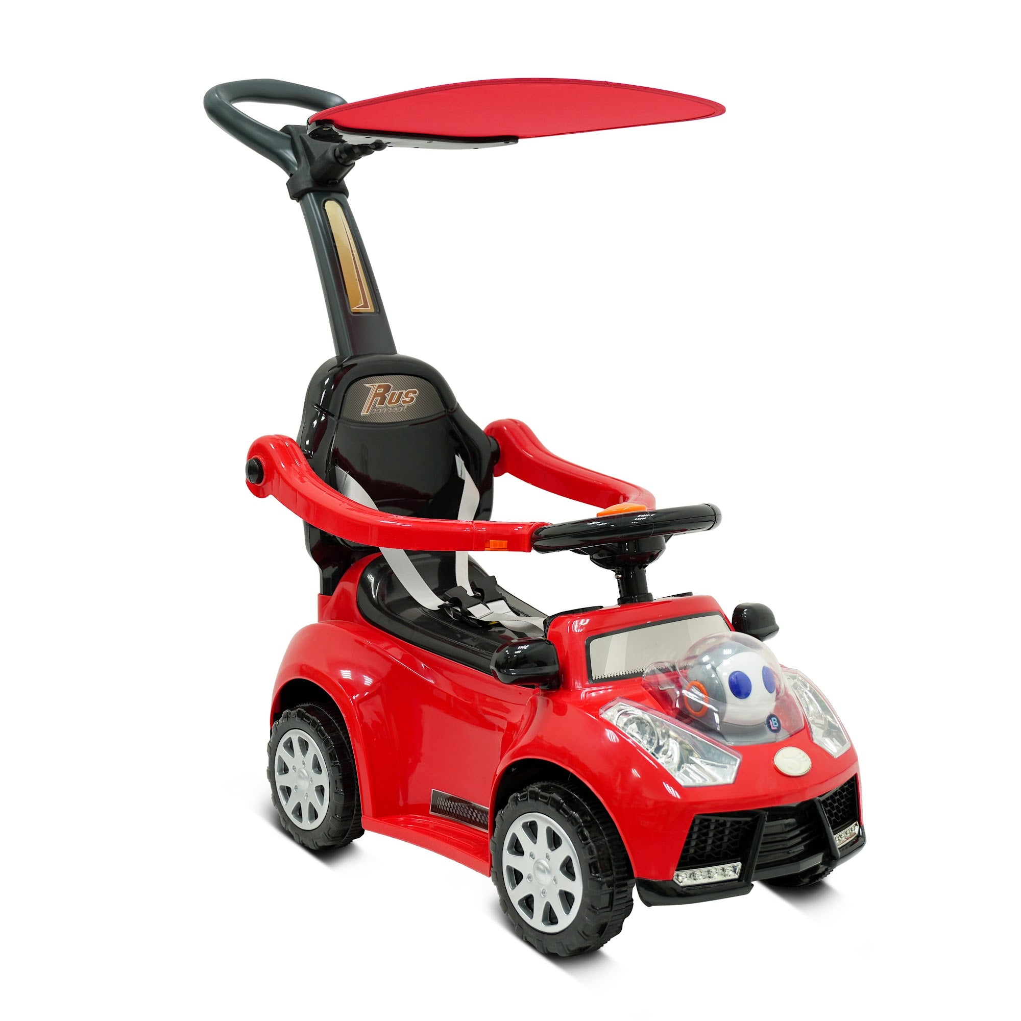 Lovely Baby Lovely Baby 3-in-1 Kids Ride-On Push Car - Red - product hero