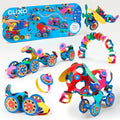 Clixo Wheel Creator Pack - 72 Piece Magnetic Building Set
