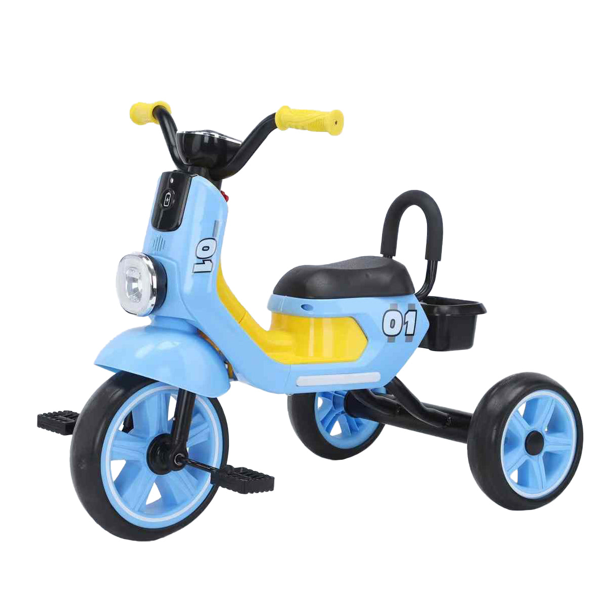 Lovely Baby Lovely Baby Smart Kids Tricycle with LED Lights & Music - Blue - product hero