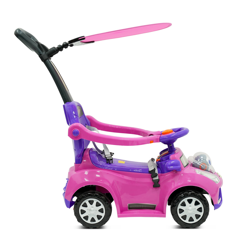 Lovely Baby Lovely Baby 3-in-1 Kids Ride-On Push Car - Purple - alternate angle