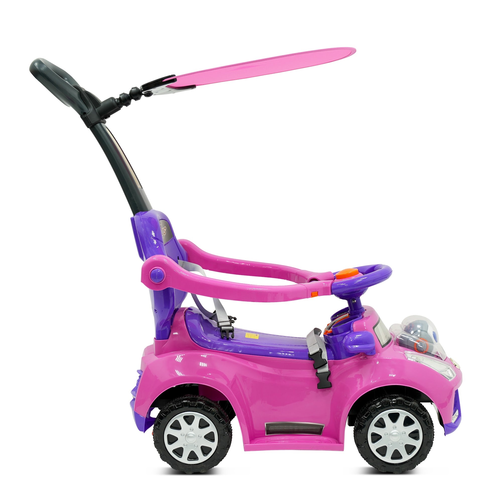 Lovely Baby Lovely Baby 3-in-1 Kids Ride-On Push Car - Purple - alternate angle