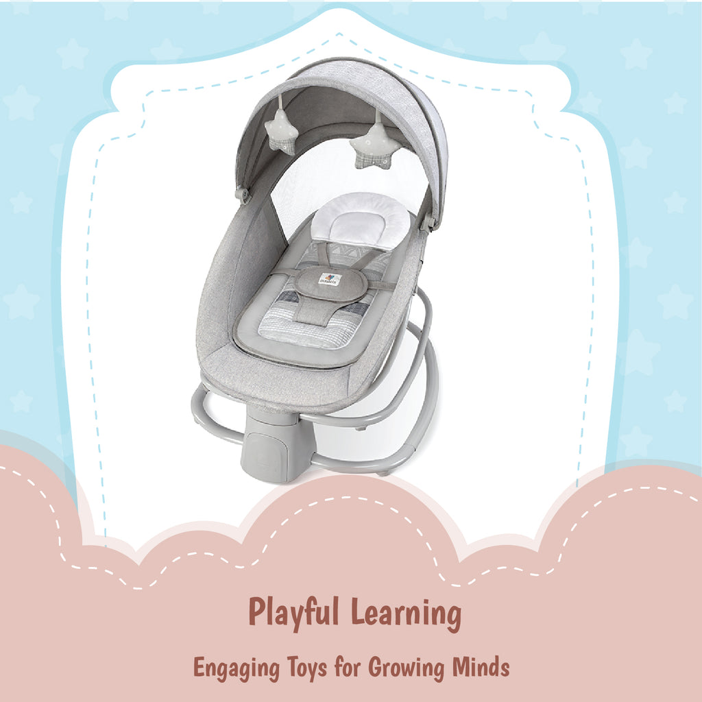 Mastela 4-in-1 Baby Rocking Chair - Light Grey