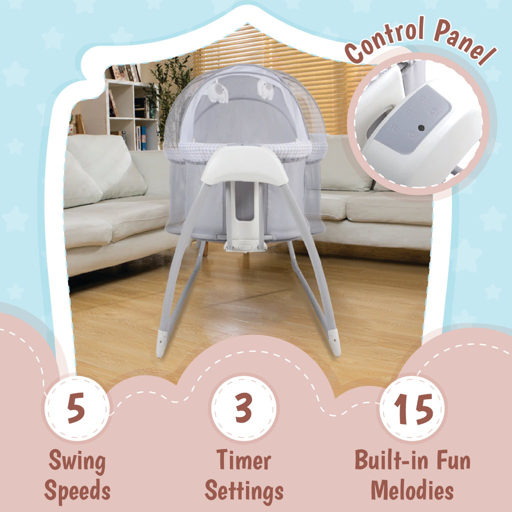Mastela Deluxe 4 in 1 Bassinet - White