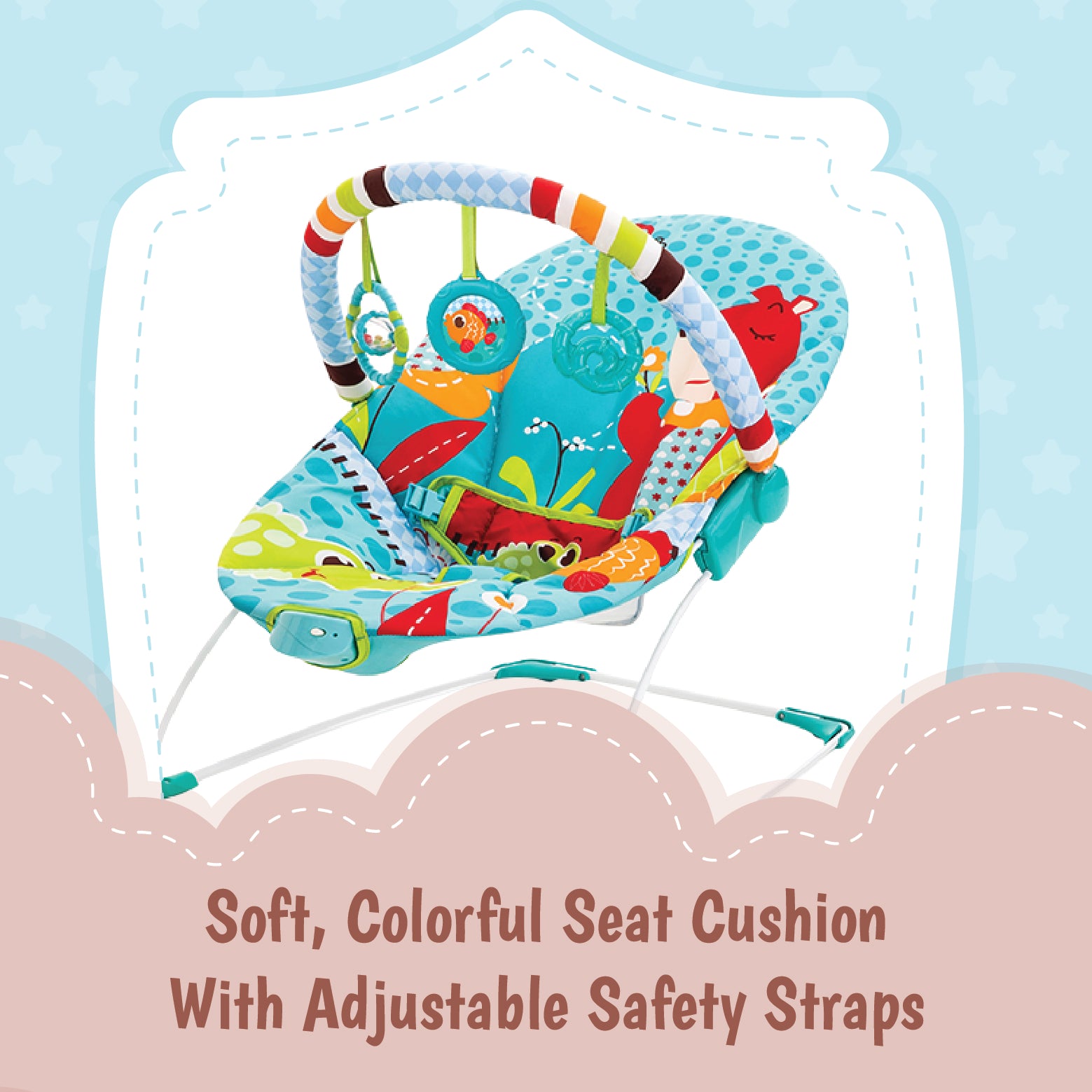 Mastela Bouncer Rocker - Mint Green