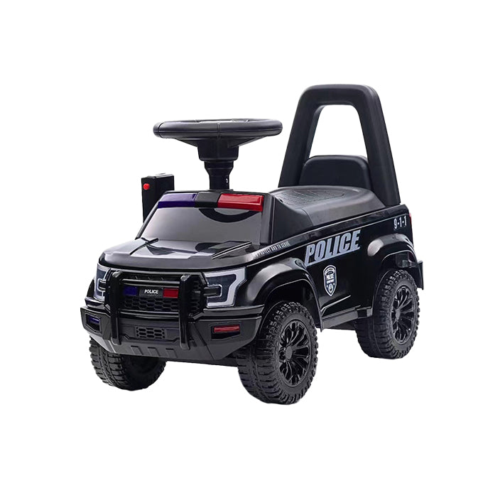 Lovely Baby Lovely Baby Police Patrol Kids Ride-On Push Car - Black - alternate angle