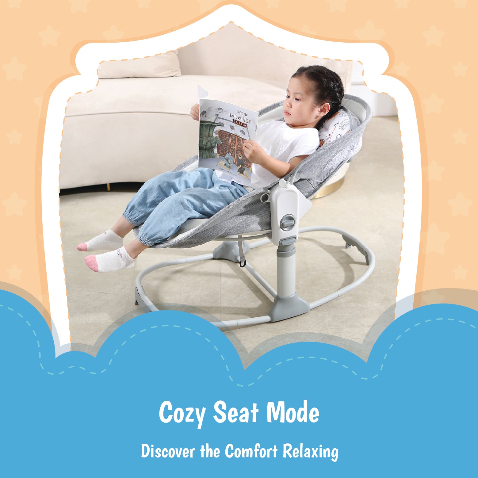 Mastela 6-in-1 Deluxe Multi-Functional Bassinet - Grey