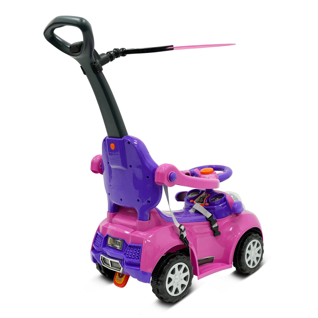 Lovely Baby Lovely Baby 3-in-1 Kids Ride-On Push Car - Purple - lifestyle view