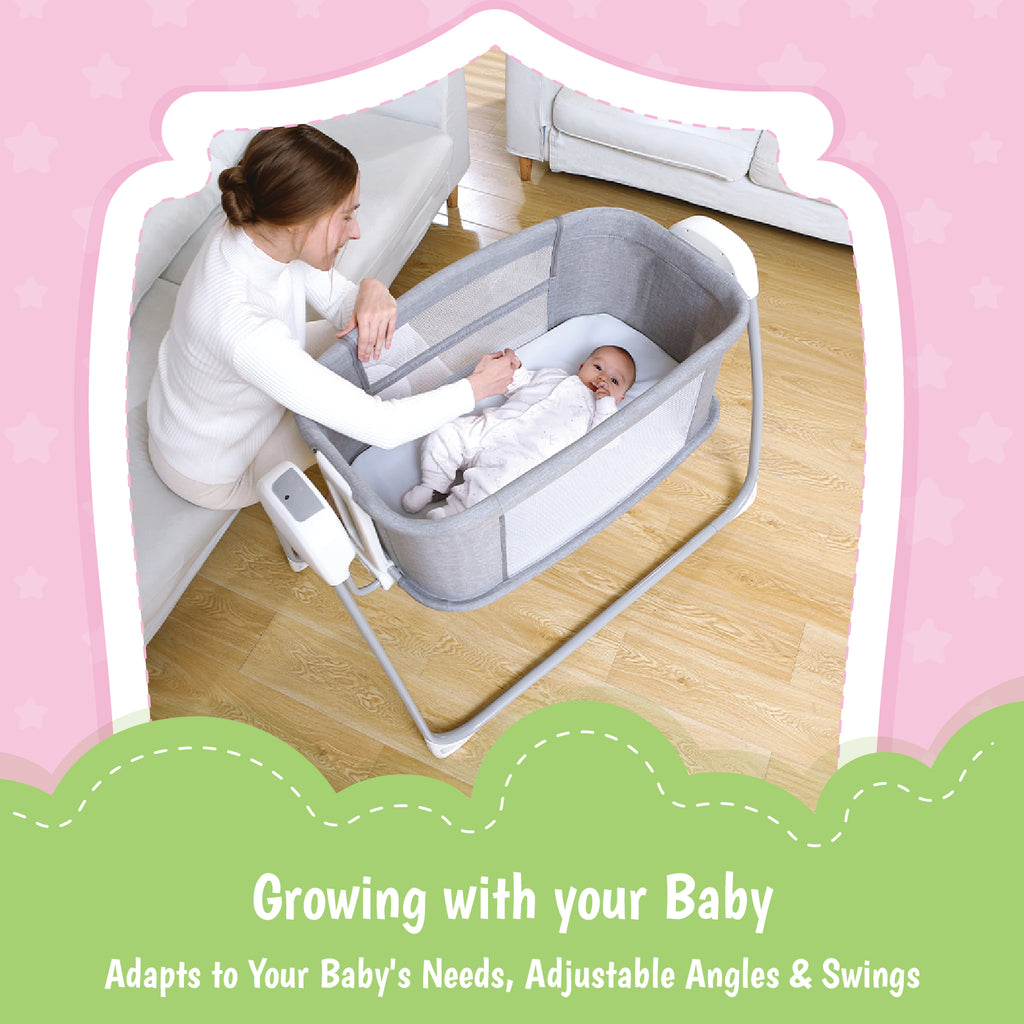 Mastela Deluxe 4 in 1 Bassinet - Grey