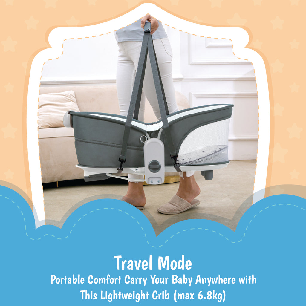 Mastela 6-in-1 Deluxe Multi-Functional Bassinet - White