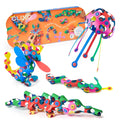 Clixo Super Rainbow Pack - 60 Piece Magnetic Building Set