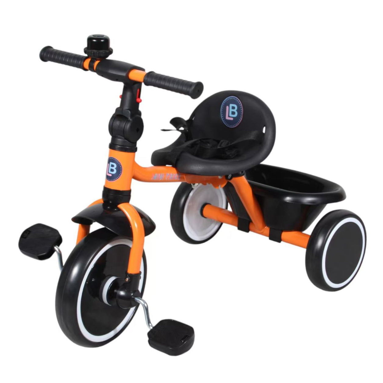 Lovely Baby Lovely Baby Foldable Toddler Tricycle with Seat Belt & EVA Wheels - Orange - product hero