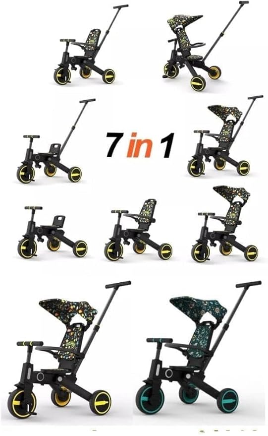 Lovely Baby Lovely Baby 7-in-1 Kids Tricycle - Yellow - additional view 11