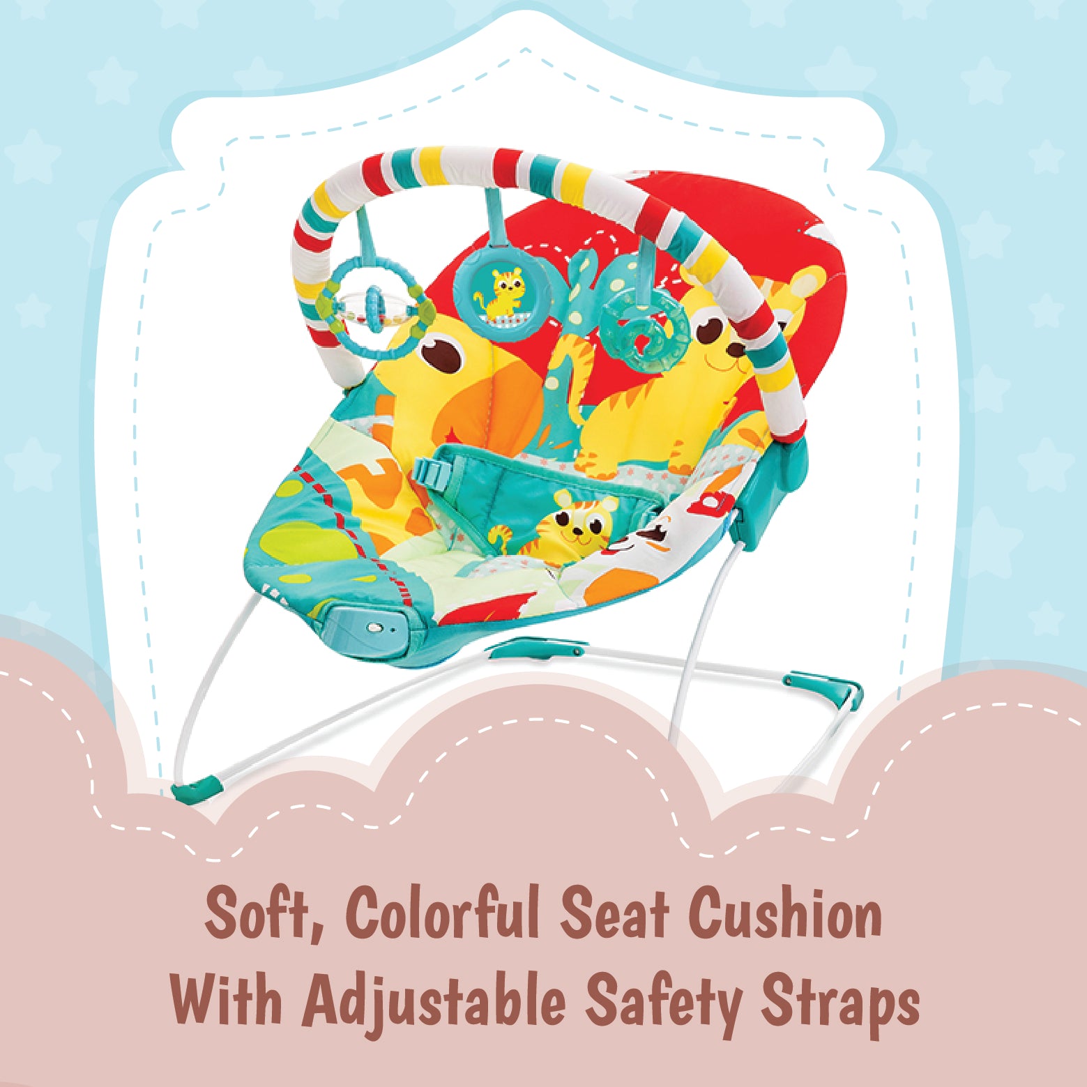 Mastela Bouncer Rocker - Red
